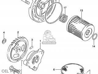 OIL PUMP - DR200SE 1997 (V) USA (E03)