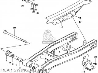 REAR SWINGING ARM - DR200SE 1997 (V) USA (E03)