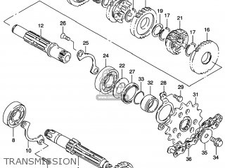 TRANSMISSION - DR200SE 1997 (V) USA (E03)