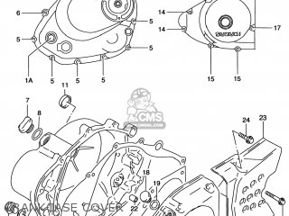 CRANKCASE COVER - DR200SE 1998 (W) USA (E03)