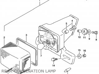 REAR COMBINATION LAMP - DR200SE 1998 (W) USA (E03)