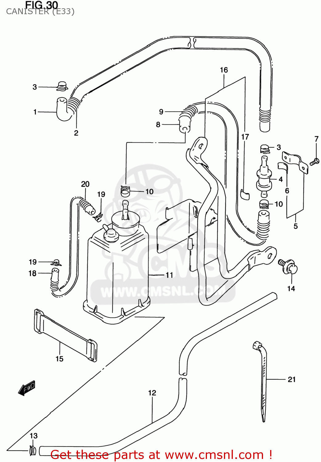 CANISTER (E33) DR200SE 1999 (X) USA (E03)