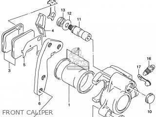 FRONT CALIPER - DR200SE 1999 (X) USA (E03)