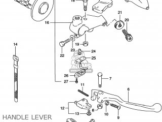 HANDLE LEVER - DR200SE 1999 (X) USA (E03)