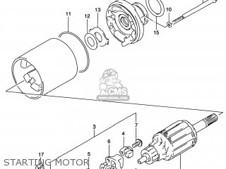 STARTING MOTOR - DR200SE 1999 (X) USA (E03)