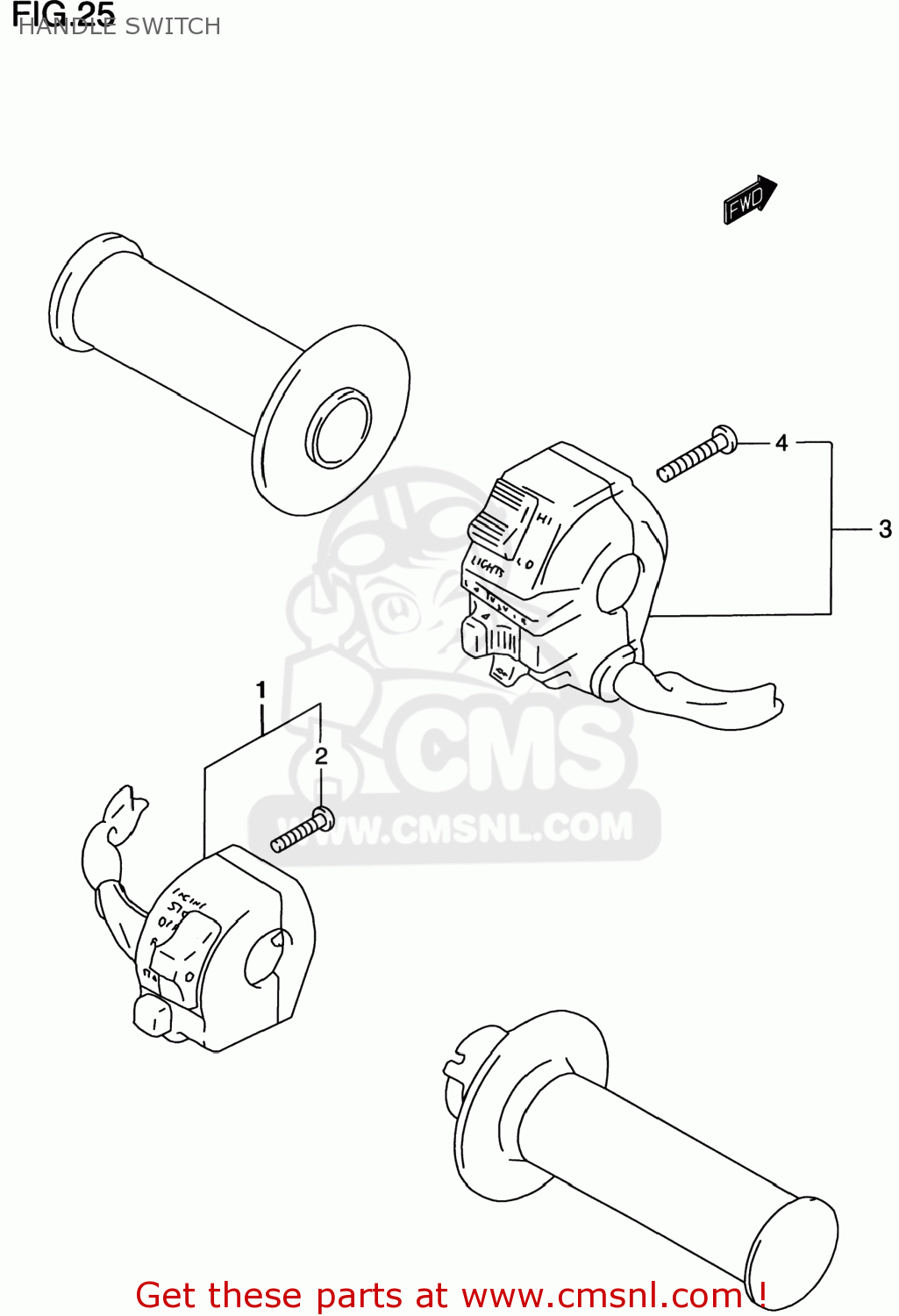 HANDLE SWITCH DR200SE 2000 (Y) USA (E03)