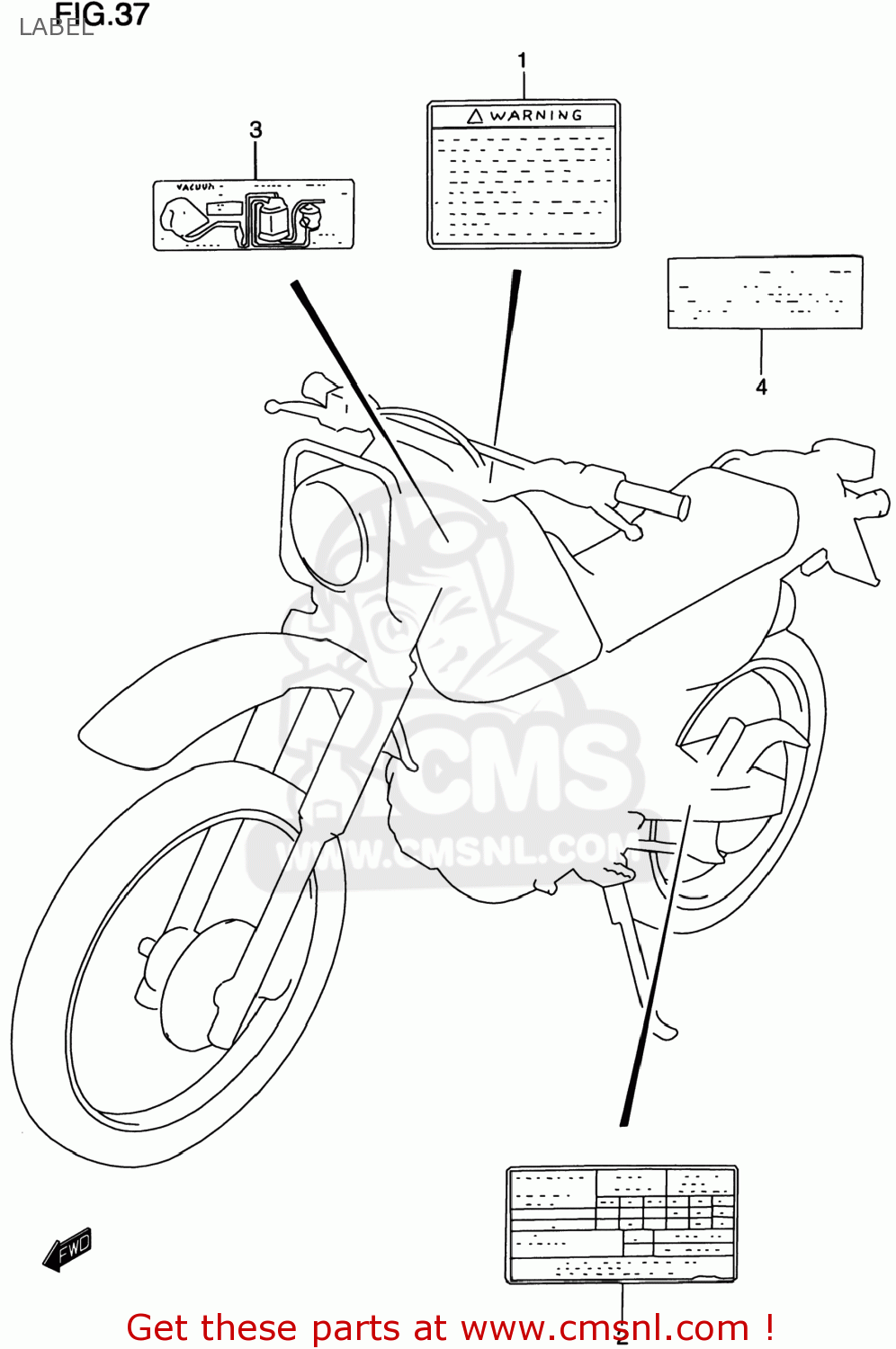 LABEL DR200SE 2000 (Y) USA (E03)