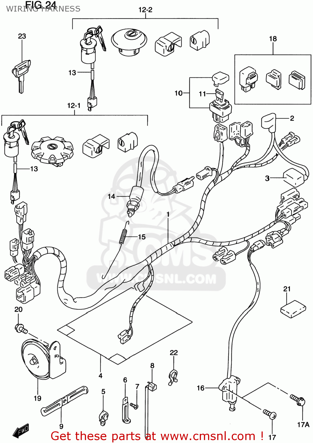 WIRING HARNESS DR200SE 2000 (Y) USA (E03)