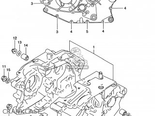 CRANKCASE - DR200SE 2000 (Y) USA (E03)