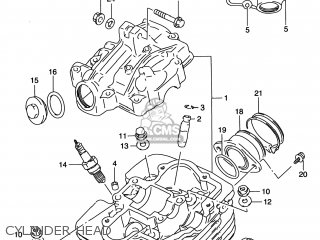 CYLINDER HEAD - DR200SE 2000 (Y) USA (E03)