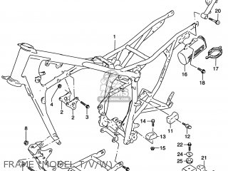 FRAME (MODEL T/V/W) - DR200SE 2000 (Y) USA (E03)