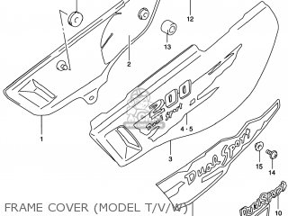 FRAME COVER (MODEL T/V/W) - DR200SE 2000 (Y) USA (E03)