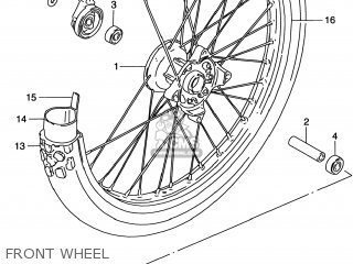 FRONT WHEEL - DR200SE 2000 (Y) USA (E03)