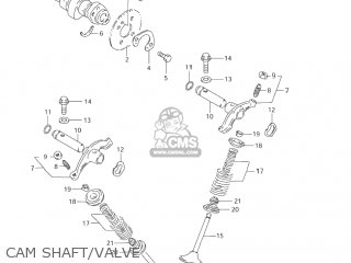 CAM SHAFT/VALVE - DR200SE 2001 (K1) USA (E03)