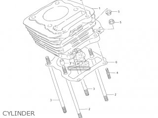 CYLINDER - DR200SE 2001 (K1) USA (E03)