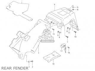 REAR FENDER - DR200SE 2001 (K1) USA (E03)