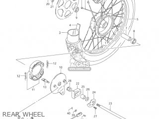 REAR WHEEL - DR200SE 2001 (K1) USA (E03)