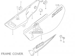 FRAME COVER - DR200SE 2002 (K2) USA (E03)