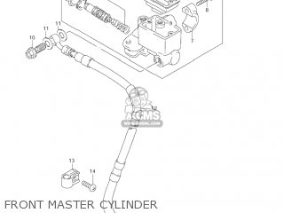 FRONT MASTER CYLINDER - DR200SE 2002 (K2) USA (E03)
