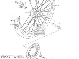 FRONT WHEEL - DR200SE 2003 (K3) USA (E03)