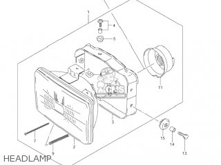 HEADLAMP - DR200SE 2003 (K3) USA (E03)