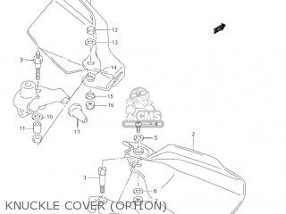 KNUCKLE COVER (OPTION) - DR200SE 2003 (K3) USA (E03)