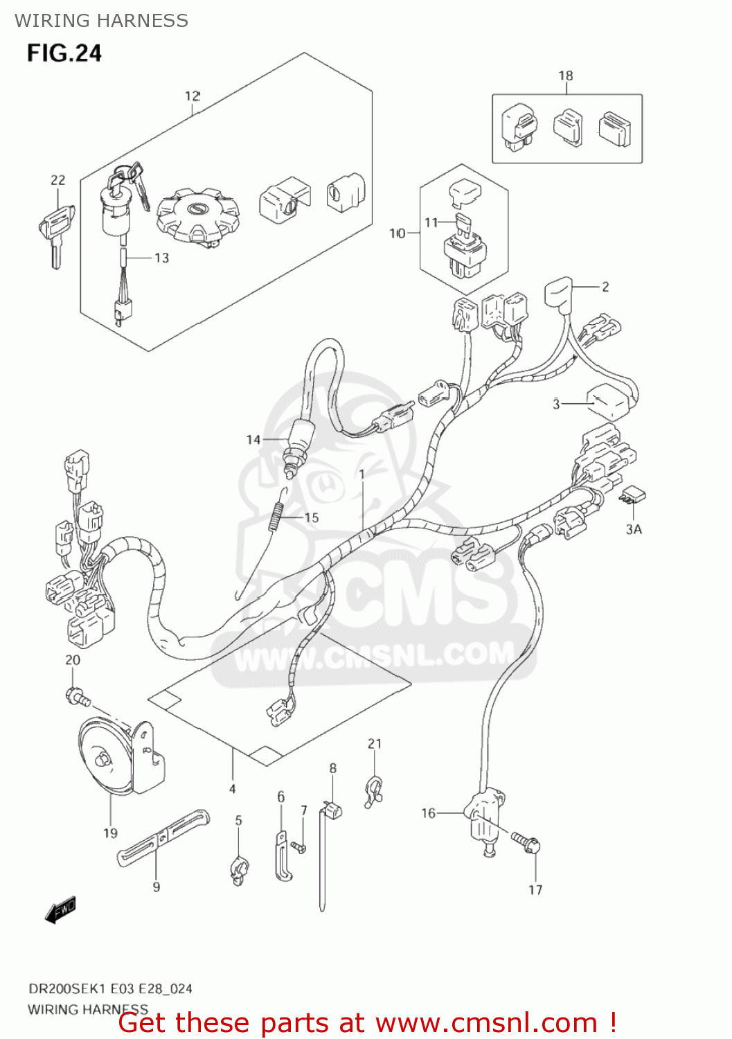 WIRING HARNESS DR200SE 2004 (K4) USA (E03)