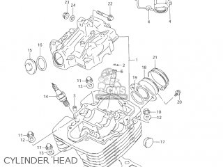 CYLINDER HEAD - DR200SE 2004 (K4) USA (E03)