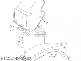 HEADLAMP COVER - DR200SE 2004 (K4) USA (E03)