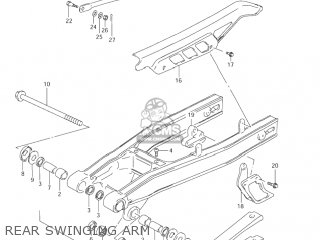 REAR SWINGING ARM - DR200SE 2004 (K4) USA (E03)