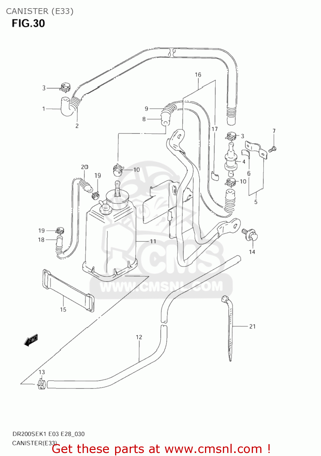 CANISTER (E33) DR200SE 2005 (K5) USA (E03)