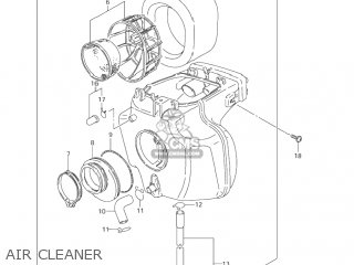AIR CLEANER - DR200SE 2005 (K5) USA (E03)
