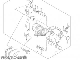 FRONT CALIPER - DR200SE 2005 (K5) USA (E03)
