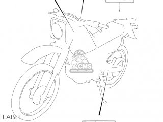 LABEL - DR200SE 2005 (K5) USA (E03)