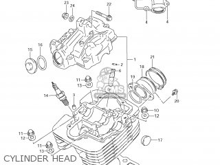 CYLINDER HEAD - DR200SE 2006 (K6) USA (E03)