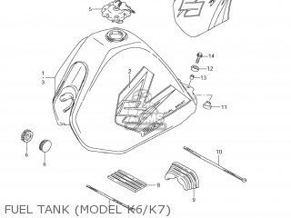 FUEL TANK (MODEL K6/K7) - DR200SE 2006 (K6) USA (E03)