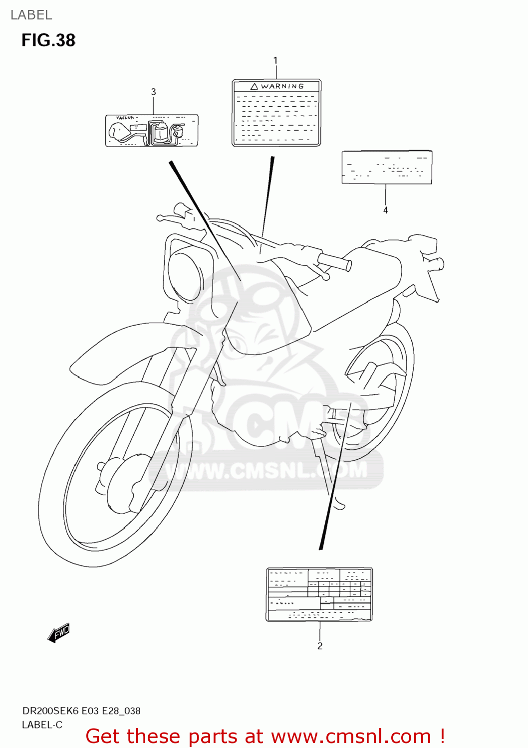 LABEL DR200SE 2007 (K7) USA (E03)