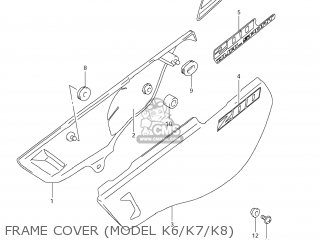 FRAME COVER (MODEL K6/K7/K8) - DR200SE 2007 (K7) USA (E03)