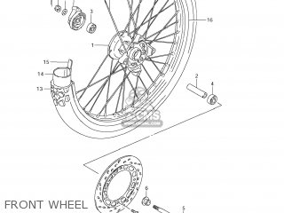 FRONT WHEEL - DR200SE 2007 (K7) USA (E03)