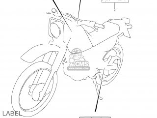 LABEL - DR200SE 2007 (K7) USA (E03)