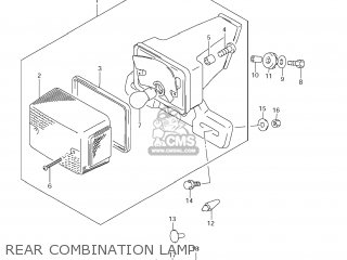 REAR COMBINATION LAMP - DR200SE 2007 (K7) USA (E03)