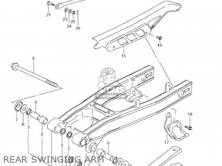 REAR SWINGING ARM - DR200SE 2007 (K7) USA (E03)