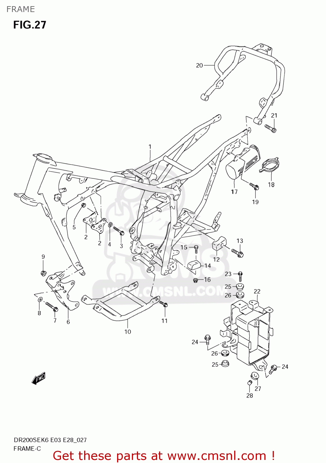 FRAME DR200SE 2008 (K8) USA (E03)