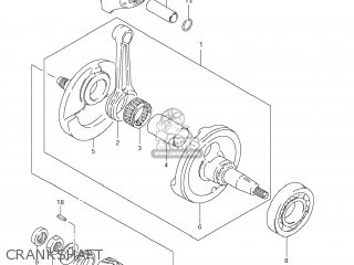 CRANKSHAFT - DR200SE 2008 (K8) USA (E03)