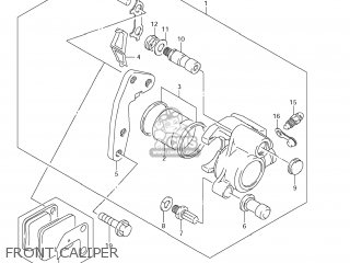 FRONT CALIPER - DR200SE 2008 (K8) USA (E03)