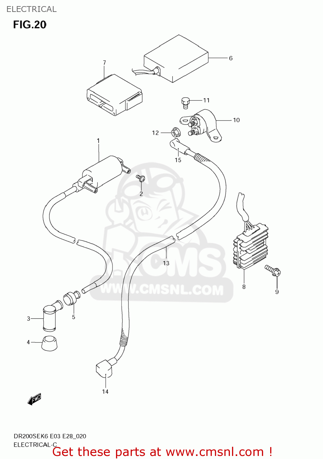 ELECTRICAL DR200SE 2009 (K9) USA (E03)
