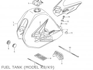 FUEL TANK (MODEL K8/K9) - DR200SE 2009 (K9) USA (E03)