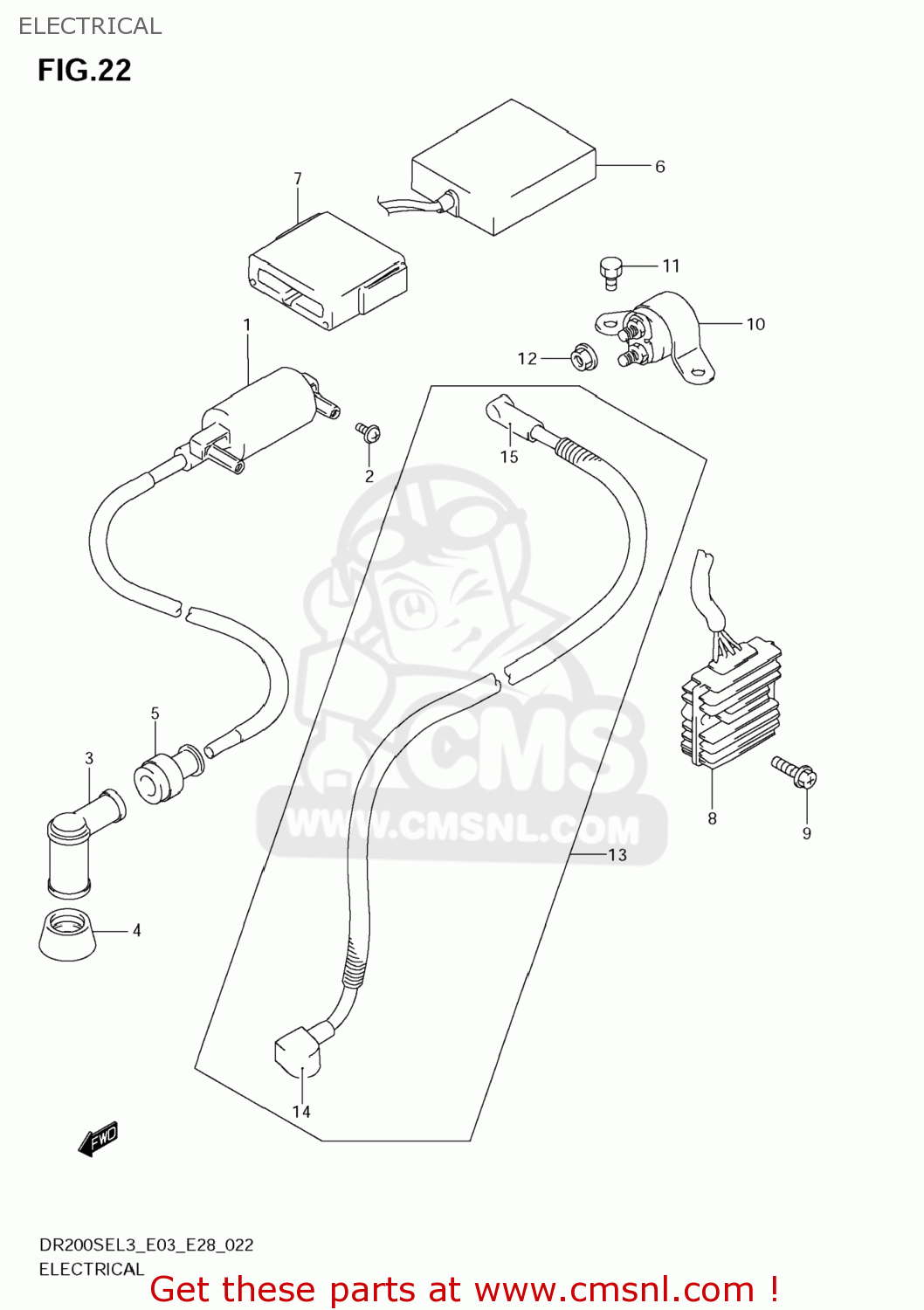 ELECTRICAL DR200SE 2013 (L3) USA (E03)
