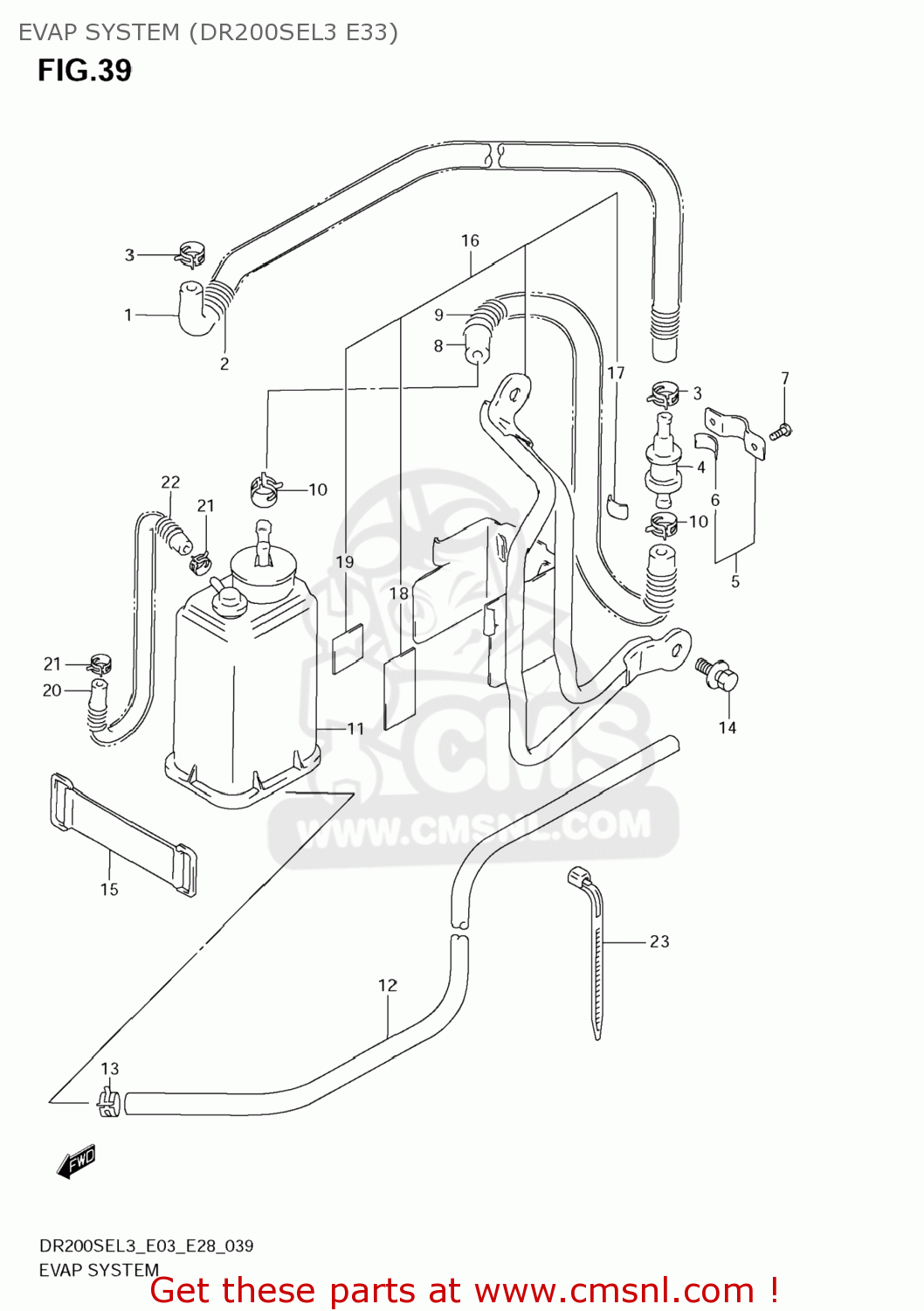 EVAP SYSTEM (DR200SEL3 E33) DR200SE 2013 (L3) USA (E03)
