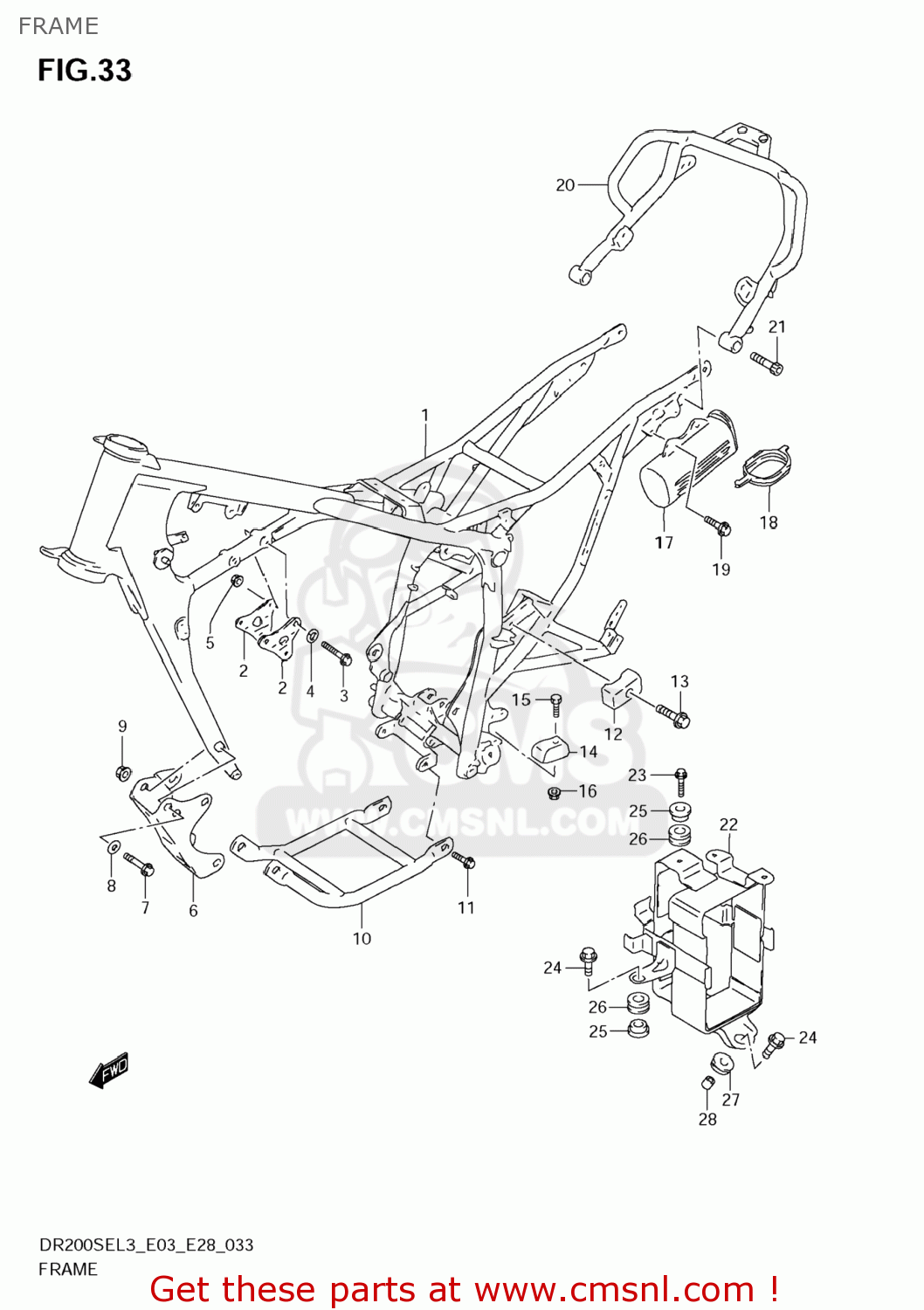 FRAME DR200SE 2013 (L3) USA (E03)